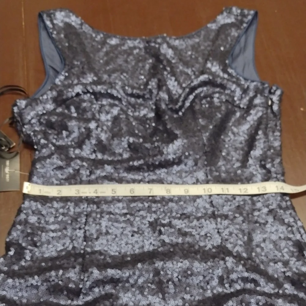 Lulu's Navy Sequin Mini Dress, Wedding Guest, Party Dress, Formal. - Picture 11 of 16